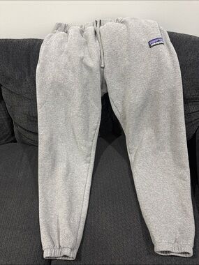 Patagonia Kids Gray Sweatpants with Elastic Cuffs